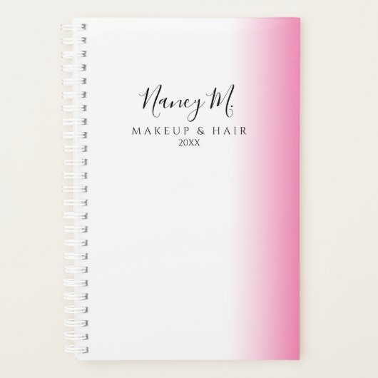 モダンミニマルグラデーション白化粧 プランナー手帳 (正面)