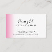 モダンミニマルグラデーション白化粧 予約カード (裏面)