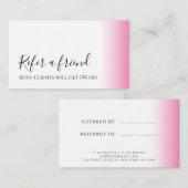 モダンミニマルグラデーション白化粧 紹介カード (正面/裏面)