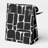 モダンミニマルグラフィック白黒ユニーク フェイバーボックス (裏面サイド)