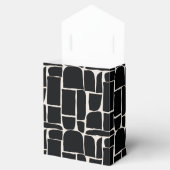 モダンミニマルグラフィック白黒ユニーク フェイバーボックス (オープン)