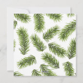 モダンミニマルグリーンフォージホリデーエレガント シーズンカード (裏面)