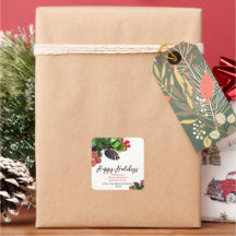 モダンミニマルグリーンフォージホリデーエレガント