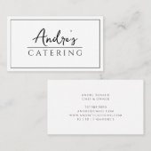 モダンミニマルケータリング 名刺 (正面/裏面)