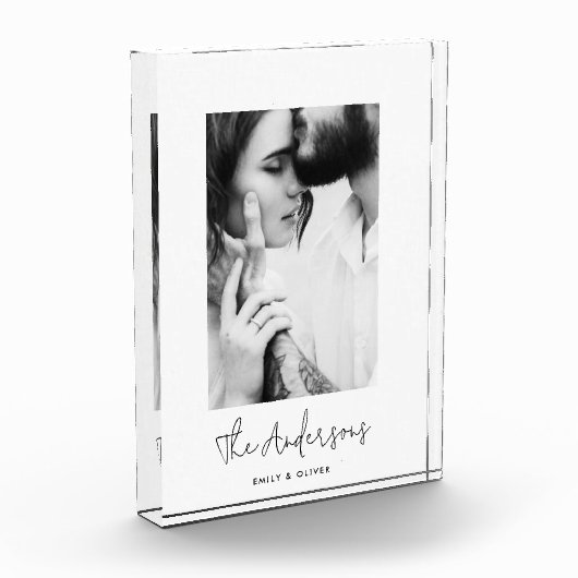 モダンミニマルコンテンポラリー写真エレガント家族 フォトブロック (左)