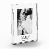 モダンミニマルコンテンポラリー写真エレガント家族 フォトブロック (左)