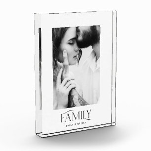 モダンミニマルコンテンポラリー写真エレガント家族 フォトブロック