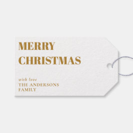 モダンミニマルコンテンポラリー金ゴールド ギフトタグ