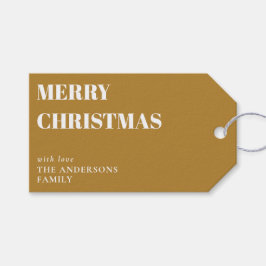 モダンミニマルコンテンポラリー金ゴールド ギフトタグ