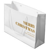 モダンミニマルコンテンポラリー金ゴールド ラージペーパーバッグ (正面アングル)