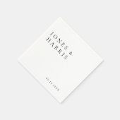 モダンミニマルシック | ウェディング スタンダードカクテルナプキン (角)