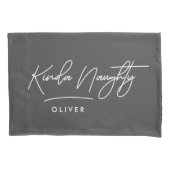 モダンミニマルシンプルいけなタイポグラフィ 枕カバー (正面左)