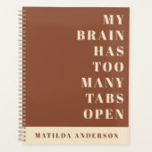 モダンミニマルシンプルおもしろいタイポグラフィ プランナー手帳 (正面)