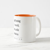 モダンミニマルシンプルはっきりした歯医者ギフト ツートーンマグカップ (正面右)