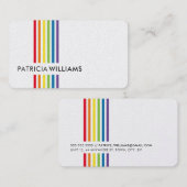 モダンミニマルシンプルカラフルレインボープライド 名刺 (正面/裏面)