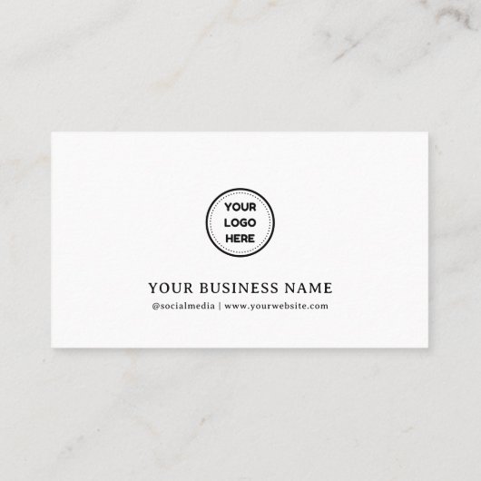 モダンミニマルシンプルコーヒーカップショップカフェ ロイヤリティカード (裏面)