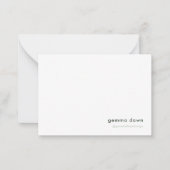 モダンミニマルシンプルサージグリーンインスタグラム ノートカード (正面)