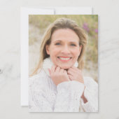 モダンミニマルシンプルサージグリーン60歳 招待状 (裏面)