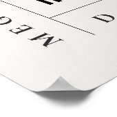 モダンミニマルシンプルスマイル歯科医ギフト ポスター (角)