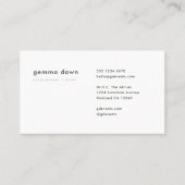 モダンミニマルシンプルセージグリーンモノグラム 名刺 (正面)