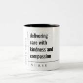 モダンミニマルシンプルナース医療ギフト ツートーンマグカップ (中央)