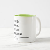 モダンミニマルシンプルナース医療ギフト ツートーンマグカップ (正面右)