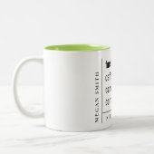 モダンミニマルシンプルナース医療ギフト ツートーンマグカップ (左)