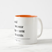 モダンミニマルシンプルナース医療ギフト ツートーンマグカップ (正面右)