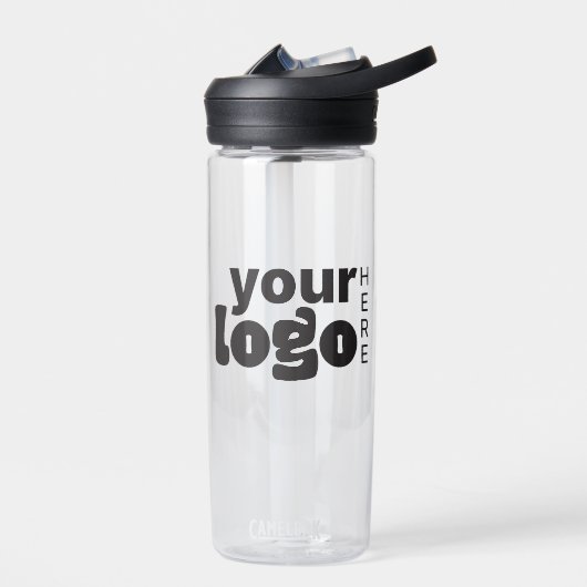 モダンミニマルシンプルロゴ ウォーターボトル (左面)