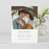 モダンミニマルシンプル写真QRコード結婚s セーブザデート (スタンド正面)