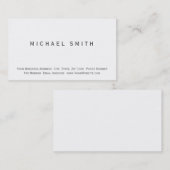 モダンミニマルシンプル名刺入 名刺 (正面/裏面)