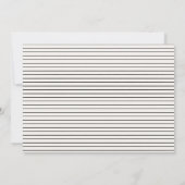 モダンミニマルシンプル結婚のリハーサル 招待状 (裏面)