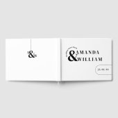 モダンミニマルシンプル結婚s. ゲストブック (全面)