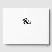 モダンミニマルシンプル結婚s. ゲストブック (裏面)