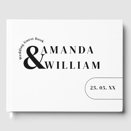 モダンミニマルシンプル結婚s. ゲストブック (正面)