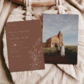 モダンミニマルシンプル結婚s. 招待状