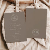 モダンミニマルシンプル結婚s. 招待状