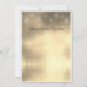 モダンミニマルシンプル黄色金ゴールド 案内状 (裏面)