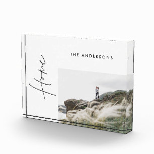 モダンミニマルシンプル黒のホーム写真の家族のギフト フォトブロック