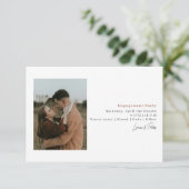 モダンミニマルシンプル2-Photo結婚s 招待状 (スタンド正面)