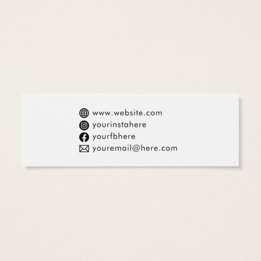 モダンミニマルシンプル・メディア価格ラベル (裏面)