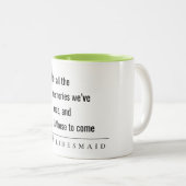 モダンミニマルシンプルBridesmaid Giftの思い出のための ツートーンマグカップ (正面右)