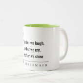 モダンミニマルシンプルBridesmaid Gift ツートーンマグカップ (正面右)