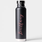 モダンミニマルスクリプトパーソナライズ ウォーターボトル