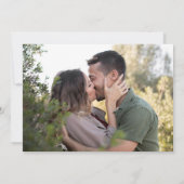 モダンミニマルスクリプト写真フラット サンキューカード (裏面)