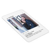 モダンミニマルスタイリッシュカスタムPhoto Instagram マグネット (右側)