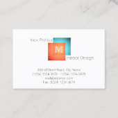 モダンミニマルスタイル 名刺 (正面)