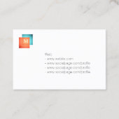 モダンミニマルスタイル 名刺 (裏面)