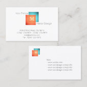 モダンミニマルスタイル 名刺 (正面/裏面)