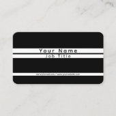 モダンミニマルストライプ 名刺 (正面)